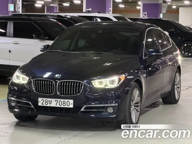 BMW 5 SERIES GT 2015 — 207 422 км, синий, Корея — под ключ — фото 12