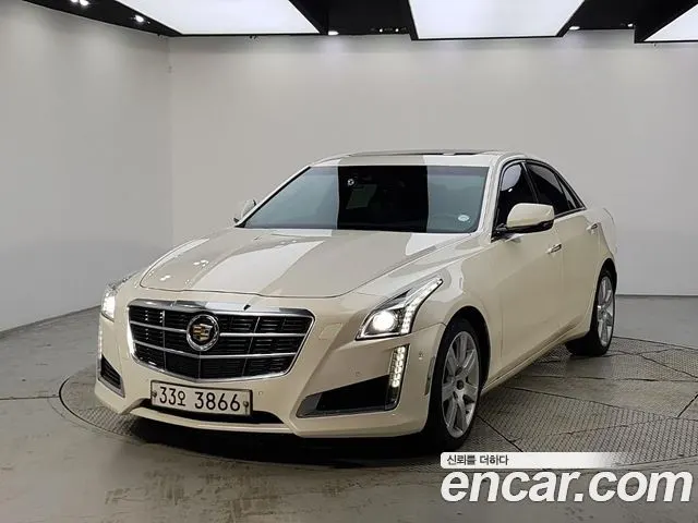 CADILLAC CTS 2014 — 172 352 км, белый-перламутр, Корея — под ключ — фото 12