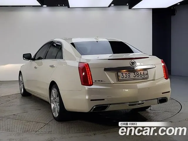 CADILLAC CTS 2014 — 172 352 км, белый-перламутр, Корея — под ключ — фото 3