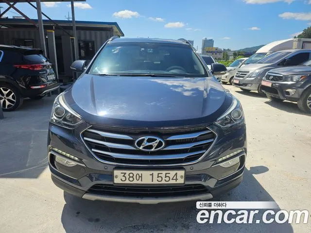 HYUNDAI SANTA FE 2018 — 117 000 км, синий, Корея — под ключ — фото 2