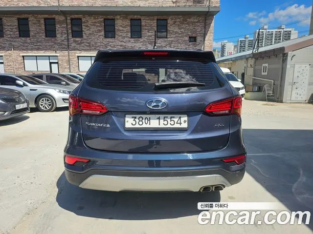 HYUNDAI SANTA FE 2018 — 117 000 км, синий, Корея — под ключ — фото 5
