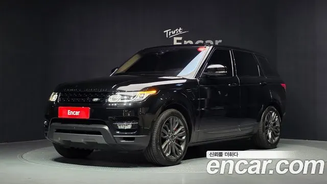 LAND ROVER RANGE ROVER SPORT 2017 — 73 754 км, чёрный, Корея — под ключ — фото 1