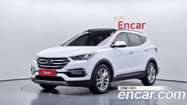 HYUNDAI SANTA FE 2016 — 205 459 км, белый, Корея — под ключ — фото 1