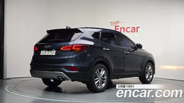 HYUNDAI SANTA FE 2016 — 96 387 км, синий, Корея — под ключ — фото 2