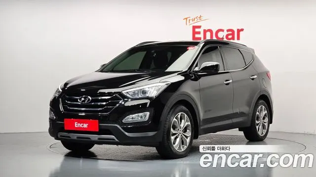 HYUNDAI SANTA FE 2013 — 178 364 км, чёрный, Корея — под ключ — фото 1