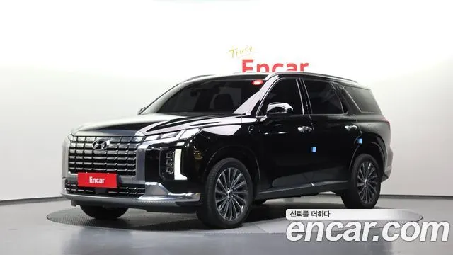HYUNDAI PALISADE 2023 — 73 028 км, чёрный, Корея — под ключ — фото 1
