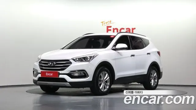 HYUNDAI SANTA FE 2018 — 188 719 км, белый, Корея — под ключ — фото 1