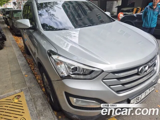 HYUNDAI SANTA FE 2014 — 227 000 км, серебристый, Корея — под ключ — фото 1