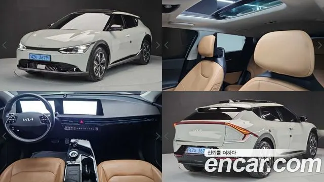 KIA EV6 2022 — 107 938 км, белый-перламутр, Корея — под ключ — фото 11
