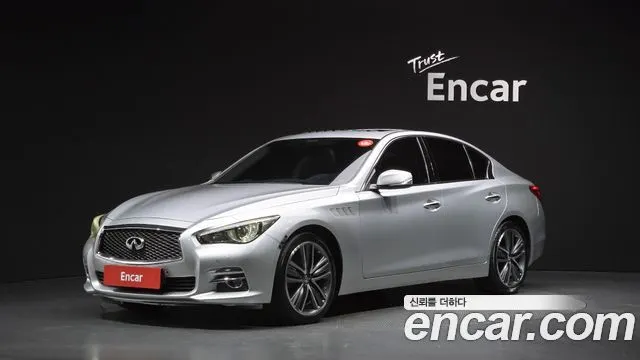 INFINITI Q50 2014 — 149 210 км, серебристо-серый, Корея — под ключ — фото 1