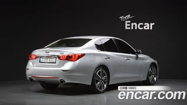 INFINITI Q50 2014 — 149 210 км, серебристо-серый, Корея — под ключ — фото 2