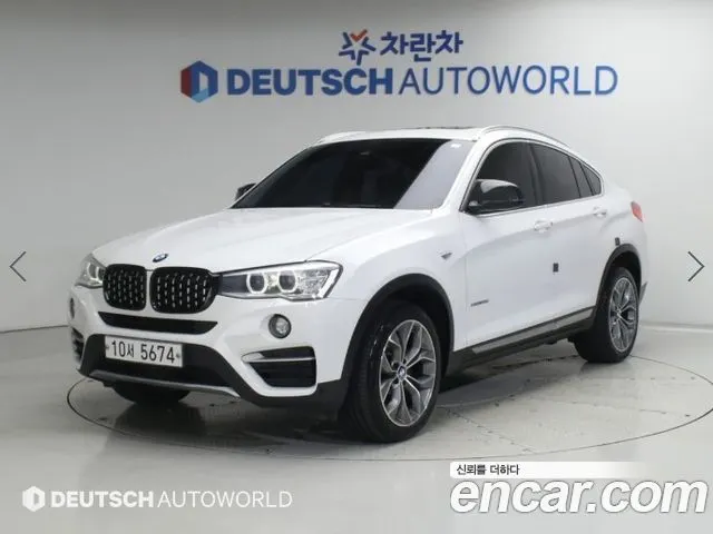 BMW X4 2015 — 163 131 км, белый, Корея — под ключ — фото 1