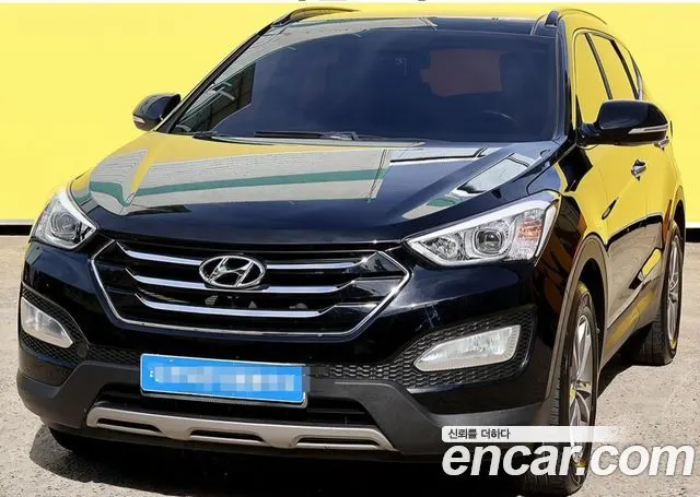 HYUNDAI SANTA FE 2015 — 305 597 км, чёрный, Корея — под ключ — фото 1