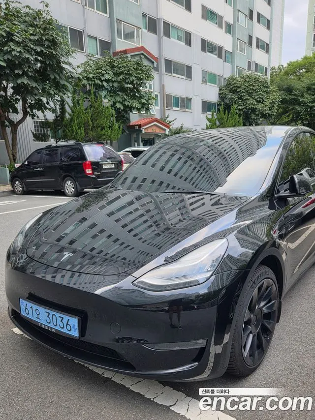 TESLA MODEL Y 2022 — 107 626 км, чёрный, Корея — под ключ — фото 12