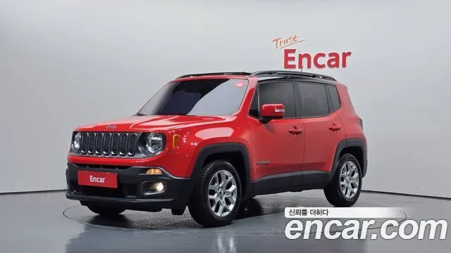 JEEP RENEGADE 2016 — 106 920 км, красный, Корея — под ключ — фото 1