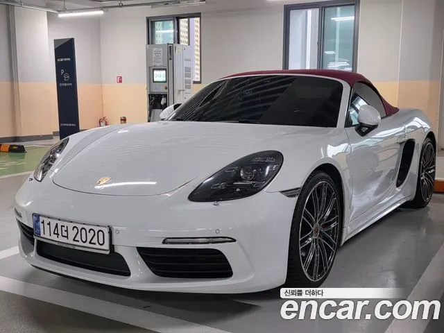 PORSCHE 718 BOXSTER 2017 — 115 437 км, белый, Корея — под ключ — фото 11