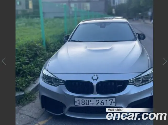 BMW M3 2017 — 131 781 км, жёлтый, Корея — под ключ — фото 1
