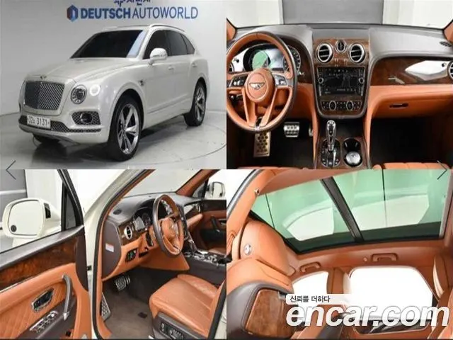 BENTLEY BENTAYGA 2018 — 178 254 км, белый, Корея — под ключ — фото 11