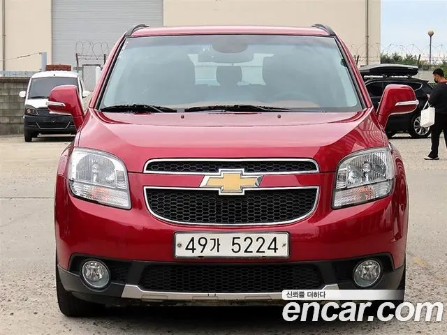 CHEVROLET ORLANDO 2014 — 55 637 км, красный, Корея — под ключ — фото 1