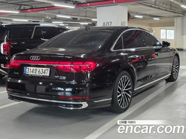 AUDI A8 2023 — 38 767 км, чёрный, Корея — под ключ — фото 2