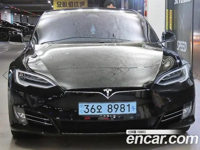 TESLA MODEL S 2020 — 92 015 км, чёрный, Корея — под ключ — фото 2