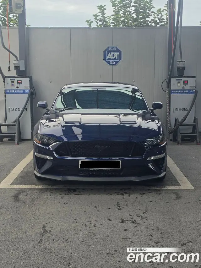 FORD MUSTANG 2019 — 65 000 км, синий, Корея — под ключ — фото 1