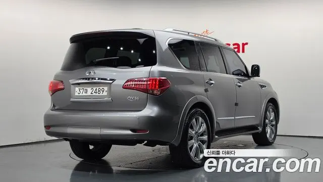 INFINITI QX56 2011 — 92 881 км, серебристо-серый, Корея — под ключ — фото 1