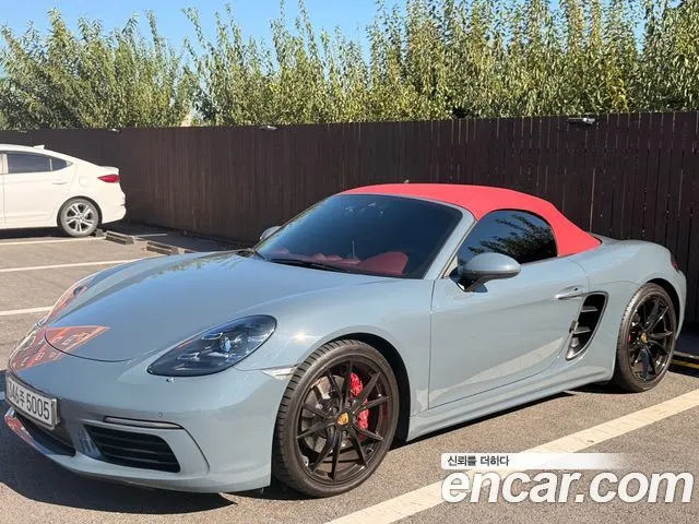 PORSCHE 718 BOXSTER 2018 — 39 504 км, светло-серебристый, Корея — под ключ — фото 2