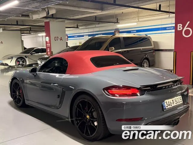 PORSCHE 718 BOXSTER 2018 — 39 504 км, светло-серебристый, Корея — под ключ — фото 3