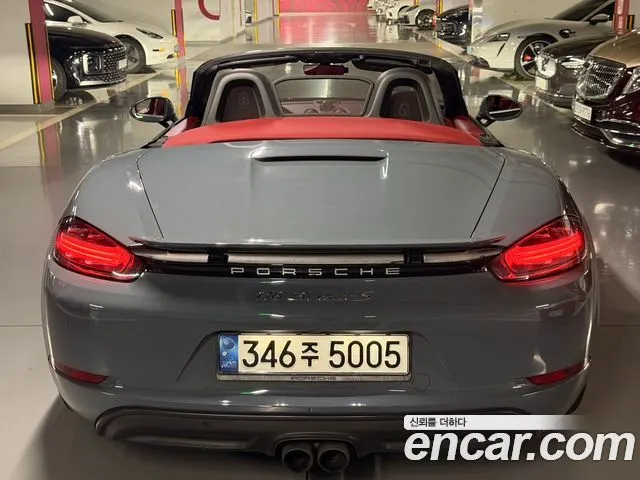 PORSCHE 718 BOXSTER 2018 — 39 504 км, светло-серебристый, Корея — под ключ — фото 4