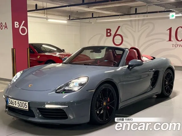 PORSCHE 718 BOXSTER 2018 — 39 504 км, светло-серебристый, Корея — под ключ — фото 5