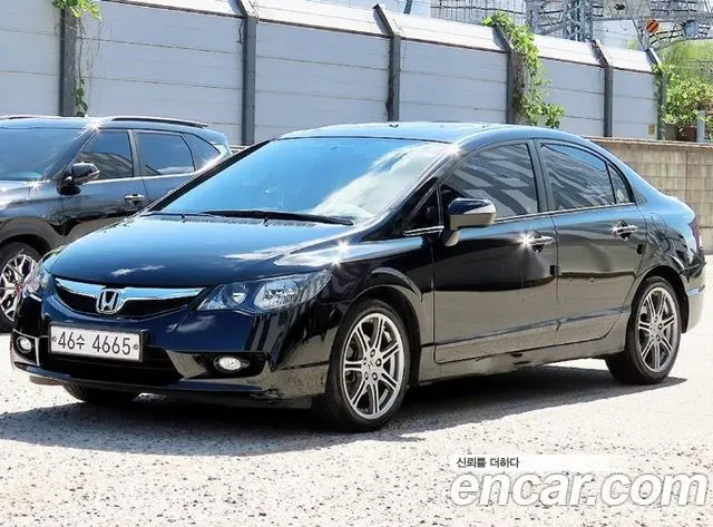 HONDA CIVIC 2009 — 151 427 км, чёрный, Корея — под ключ — фото 2