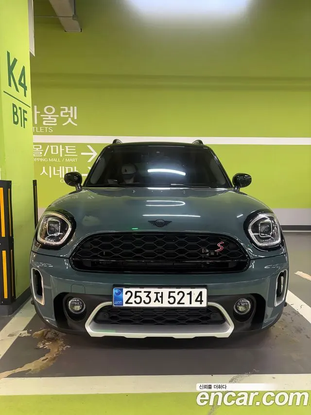 MINI COOPER S COUNTRYMAN 2024 — 48 500 км, бирюзовый, Корея — под ключ — фото 6