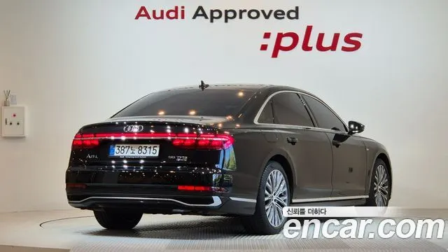 AUDI A8 2023 — 34 625 км, чёрный, Корея — под ключ — фото 3