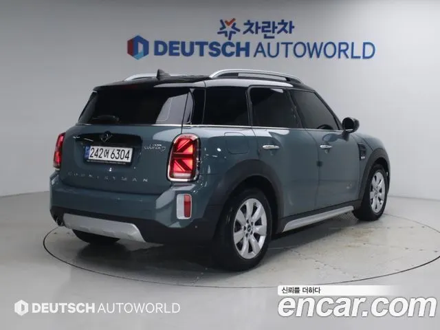 MINI COOPER D COUNTRYMAN 2022 — 52 421 км, бирюзовый, Корея — под ключ — фото 2