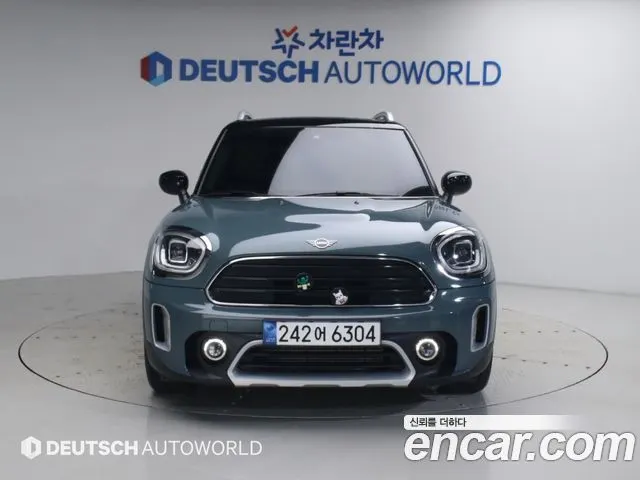 MINI COOPER D COUNTRYMAN 2022 — 52 421 км, бирюзовый, Корея — под ключ — фото 3