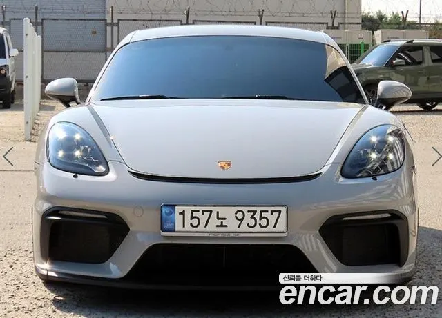 PORSCHE 718 CAYMAN 2023 — 22 351 км, серебристо-серый, Корея — под ключ — фото 1