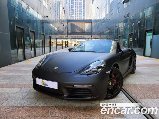 PORSCHE 718 BOXSTER 2018 — 80 449 км, серебристый, Корея — под ключ — фото 1