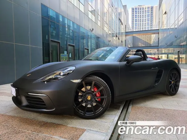 PORSCHE 718 BOXSTER 2018 — 80 449 км, серебристый, Корея — под ключ — фото 2