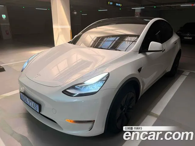 TESLA MODEL Y 2021 — 404 064 км, белый, Корея — под ключ — фото 1