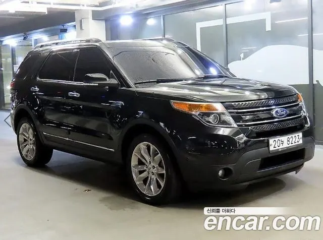 FORD EXPLORER 2015 — 145 766 км, чёрный, Корея — под ключ — фото 1