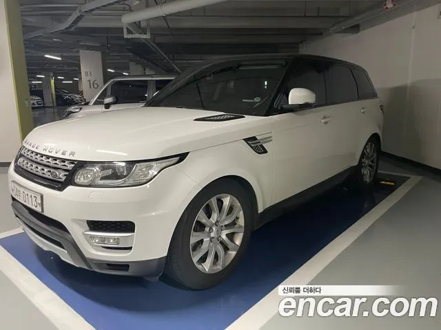 LAND ROVER RANGE ROVER SPORT 2016 — 124 383 км, белый, Корея — под ключ — фото 1